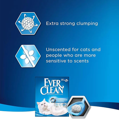 Lettiera EverClean Extra Strong Clumping Uscented 10lt